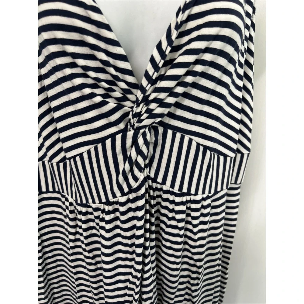 Style & Co‎ Women's 3X Striped Nautical Sleeveless Midi Dress Stretch Comfort